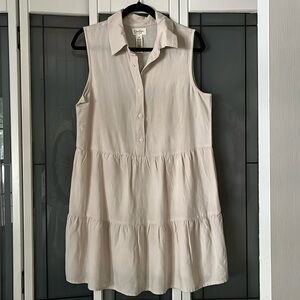 NWOT Tiered Linen Dress